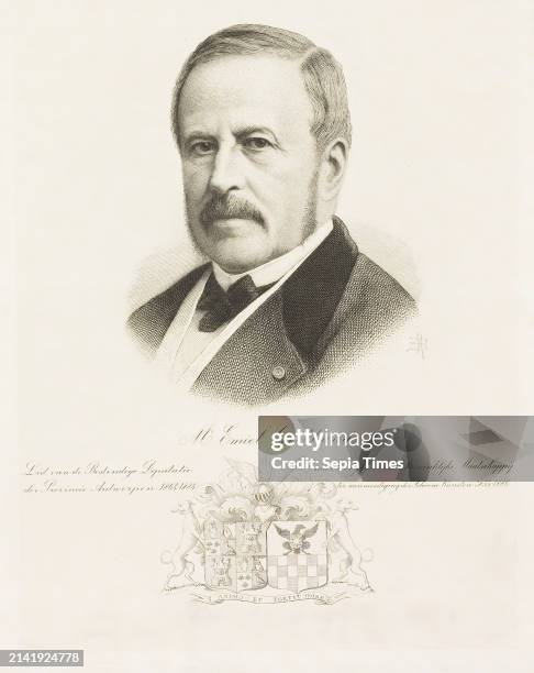 Mr. Emiel Geelhand, Member Of The Permanent Deputation Under Chairman Of The Royal Society, Of The Province Of Antwerp 1864-1884 To Encourage The...