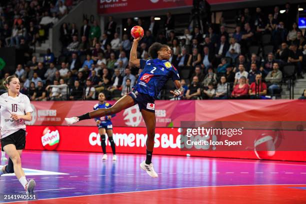 Meline NOCANDY of France during the Womens EHF EURO 2024 Qualifiers Phase match between France and Latvia at on April 7, 2024 in Saint-Etienne,...