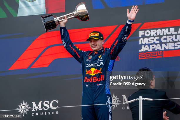 Max Verstappen, Red Bull Racing RB19 during the F1 Grand Prix of Japan at Suzuka International Racing Course on April 07, 2024 in Suzuka, Japan.