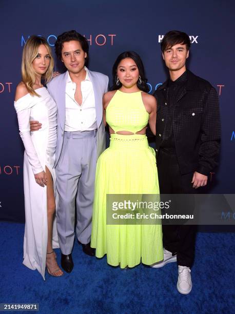 Ari Fournier, Cole Sprouse, Lana Condor and Noah Centineo see at HBO Max MOONSHOT Under The Stars Special Screening, Los Angeles, CA, USA - 23 March...