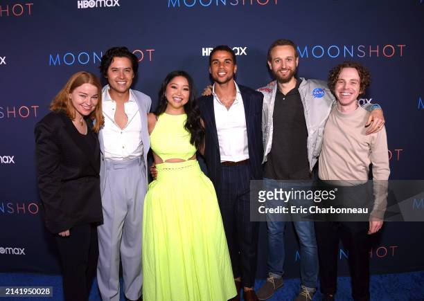 Producer Sarah Schechter, Cole Sprouse, Lana Condor, Mason Gooding, Director Christopher Winterbauer and Exec. Producer Michael Riley McGrath see at...