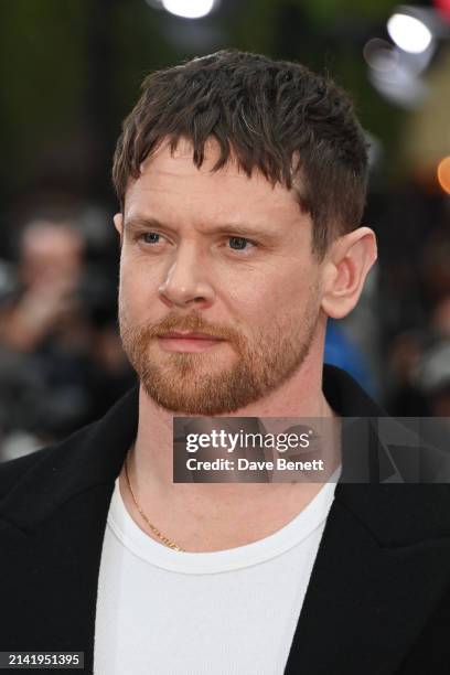 Jack O'Connell attends the World Premiere of "Back To Black" at Odeon Luxe Leicester Square on April 8, 2024 in London, England.