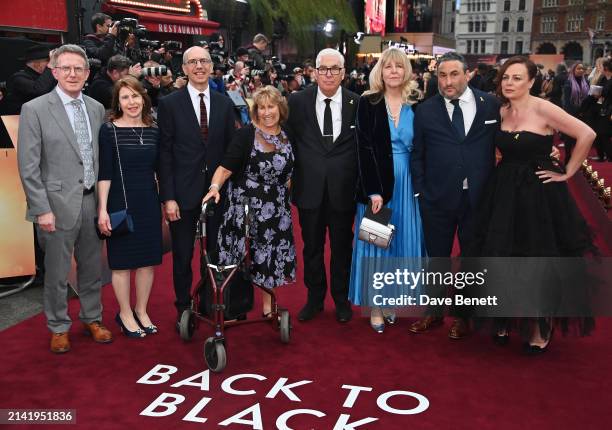 Janis Winehouse , Mitch Winehouse , Alex Winehouse and guests attend the World Premiere of "Back To Black" at Odeon Luxe Leicester Square on April 8,...