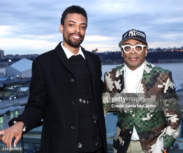 Jackson Lee and Spike Lee attend the Fashion Scholarship Fund Gala Honoring Tracee Ellis Ross, Michael Burke and Pete Nordstrom, Hosted by Paloma...