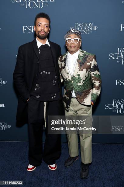Jackson Lee and Spike Lee attend the Fashion Scholarship Fund Gala Honoring Tracee Ellis Ross, Michael Burke and Pete Nordstrom, Hosted by Paloma...