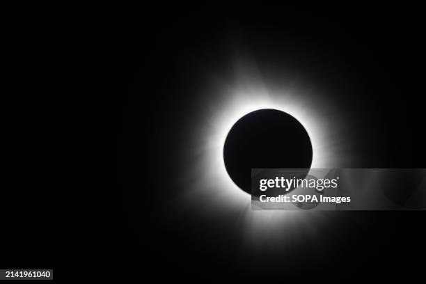 The moon passes in front of the sun during a total eclipse in Bloomington. The solar eclipse, which was seen from Mexico, the United States, and...