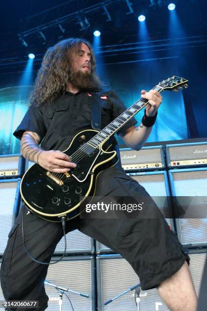 Björn Gelotte of the heavy metal band In Flames during the Ozzfest music festival on July 19th, 2005 in Camden.