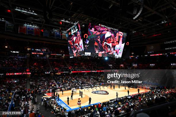 The South Carolina Gamecocks beat the NC State Wolfpack 78-59 during the NCAA Women's Basketball Tournament Final Four semifinal game at Rocket...