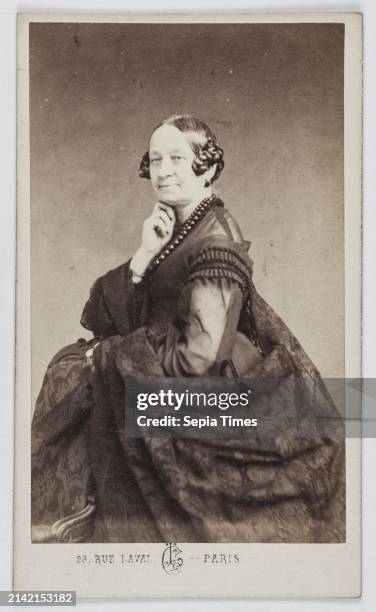Portrait of Marie Taglioni , Countess of Gilbert de Voisins, dancer, L. Cremiere & Cie, Photographer, Between 1860 and 1890, 2nd half of the 19th...