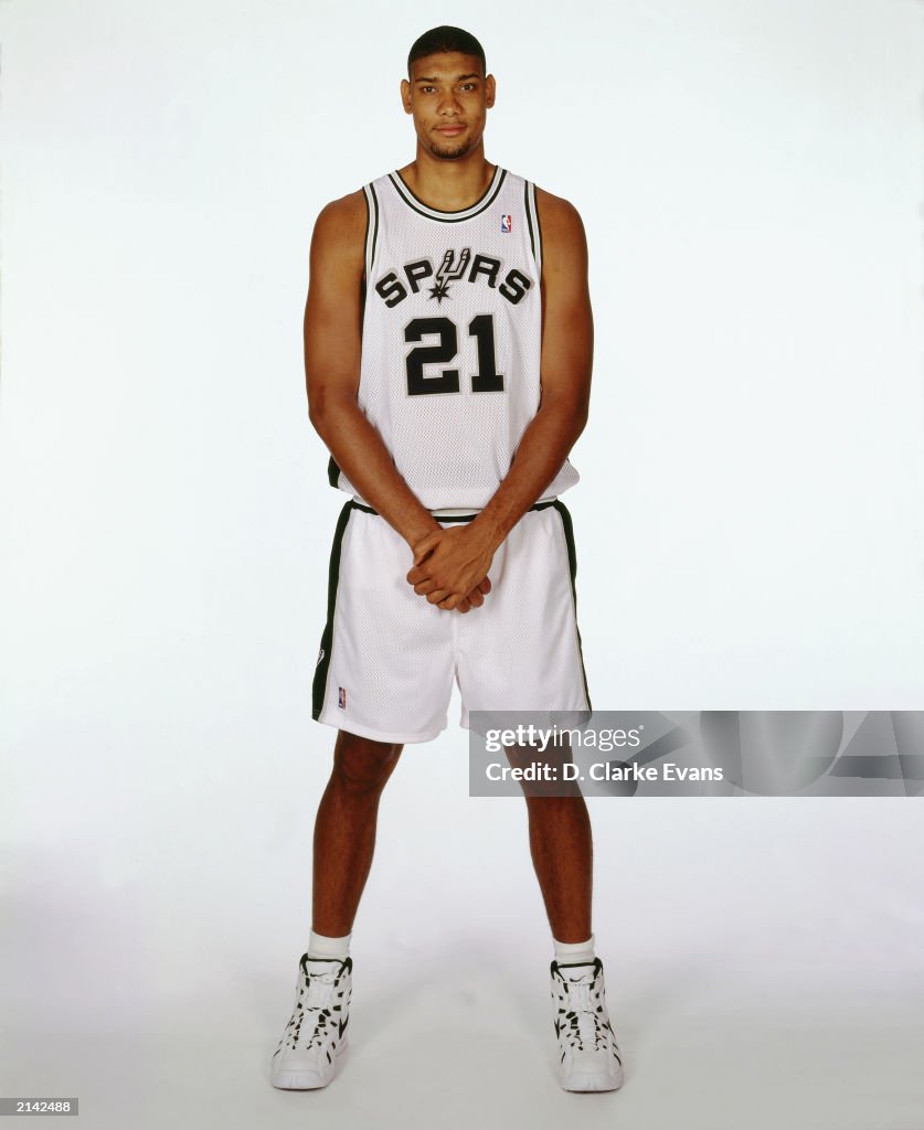 Tim Duncan poses for a Portrait