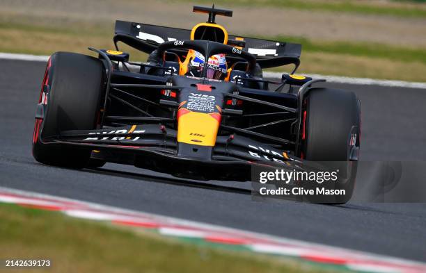 Max Verstappen of the Netherlands driving the Oracle Red Bull Racing RB20 on track during qualifying ahead of the F1 Grand Prix of Japan at Suzuka...