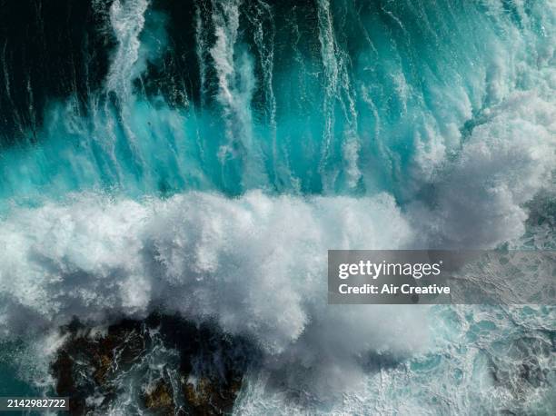 drone image of waves, mediterranean sea, france - air france stock pictures, royalty-free photos & images