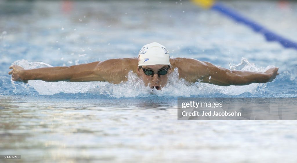 Phelps swims butterfly