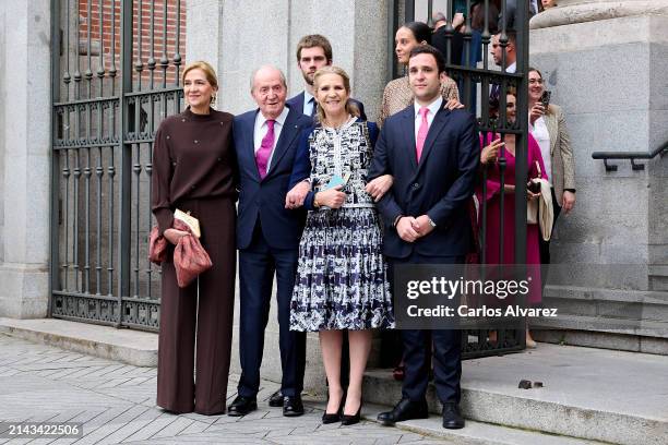 Princess Cristina of Spain, King Juan Carlos de Borbón, Juan Valentín Urdangarin y Borbón, Princess Elena of Spain, Felipe Juan Froilán de Marichalar...