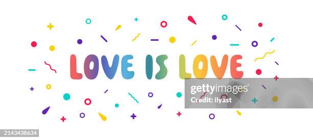 ilustrações de stock, clip art, desenhos animados e ícones de typography design with confetti for love - i love you frase em inglês