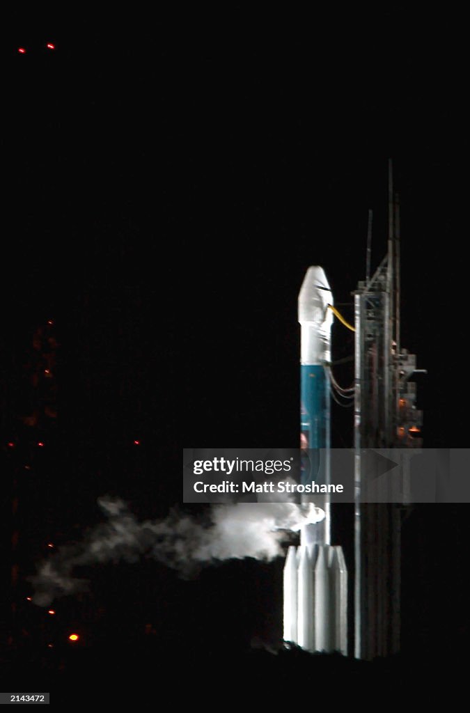 A Boeing Delta II rocket, carrying the second Mars Exploration Rover ...