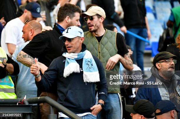 Stefan Radu former SS Lazio players is seen in the tribune prior the Serie A TIM match between AS Roma and SS Lazio - Serie A TIM at Stadio Olimpico...
