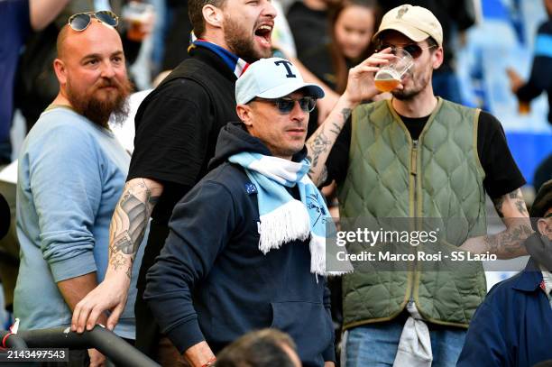 Stefan Radu former SS Lazio players is seen in the tribune prior the Serie A TIM match between AS Roma and SS Lazio - Serie A TIM at Stadio Olimpico...