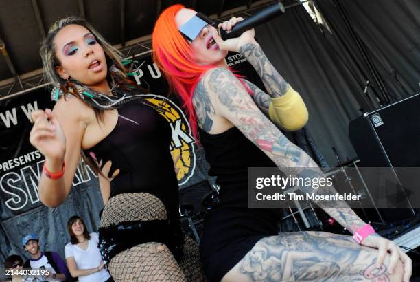 Jeffree Star performs during the Vans Warped tour at Pier 30/32 on June 27, 2009 in San Francisco, California.