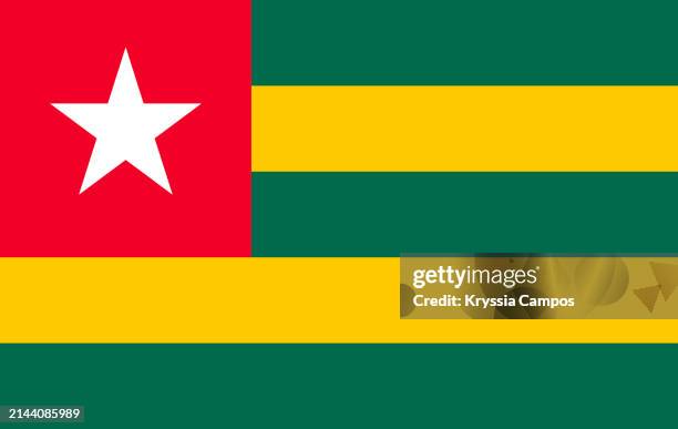 flag of togo - lome stock pictures, royalty-free photos & images