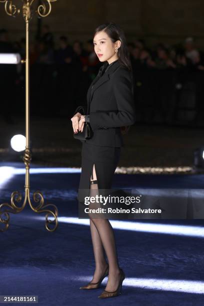 Mun Ga Young is seen at the Dolce&Gabbana 40th Anniversary party on April 06, 2024 in Milan, Italy.