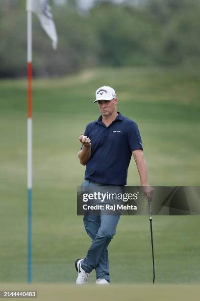 Alex Noren of Sweden looks on during the third round of the Valero Texas Open at TPC San Antonio on April 06, 2024 in San Antonio, Texas.