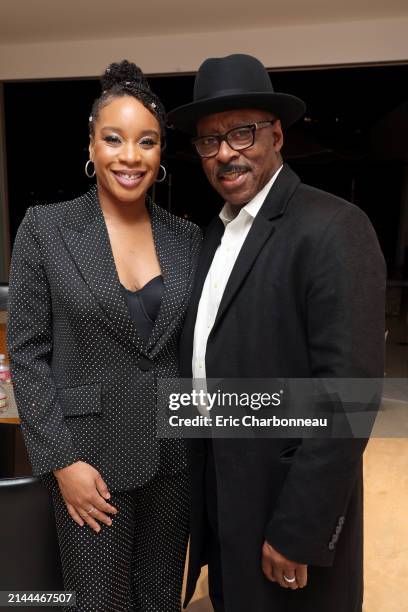 Chinonye Chukwu and Courtney B. Vance see at TILL special screening hosted by Courtney B. Vance and Civil Rights Attorney Ben Crump, Los Angeles, CA,...