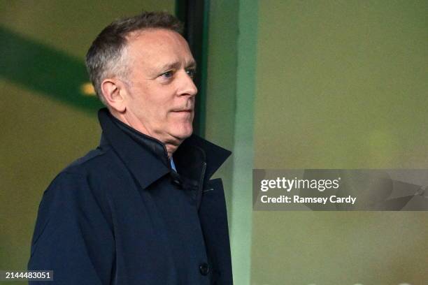 Dublin , Ireland - 9 April 2024; FAI chief executive Jonathan Hill before the UEFA Women's European Championship qualifying group A match between...