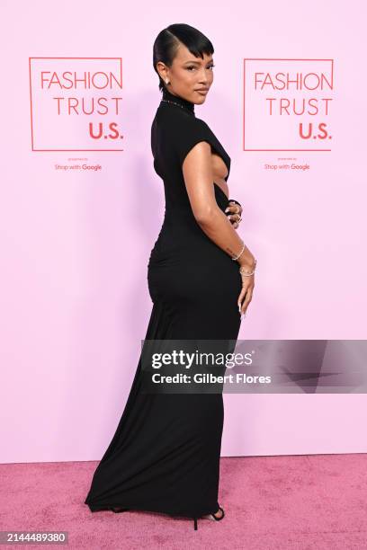 Karrueche Tran at the Fashion Trust U.S. 2024 Awards held on April 9, 2024 in Beverly Hills, California.