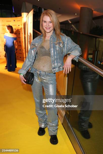 Silke Popp during the Munich premiere of "Hundswut" at Mathäser Filmpalast on April 9, 2024 in Munich, Germany.