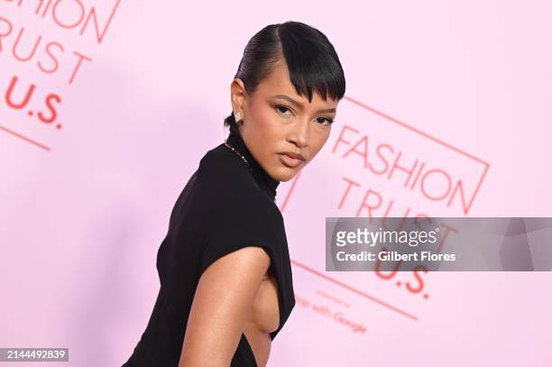 Karrueche Tran at the Fashion Trust U.S. 2024 Awards held on April 9, 2024 in Beverly Hills, California.