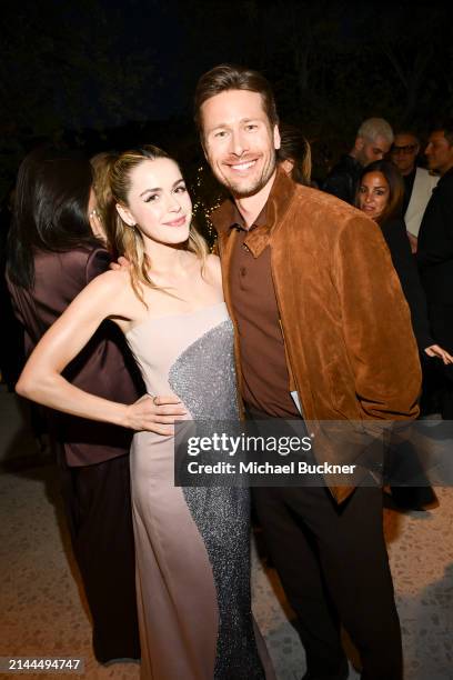 Kiernan Shipka and Glen Powell at the Fashion Trust U.S. 2024 Awards held on April 9, 2024 in Beverly Hills, California.