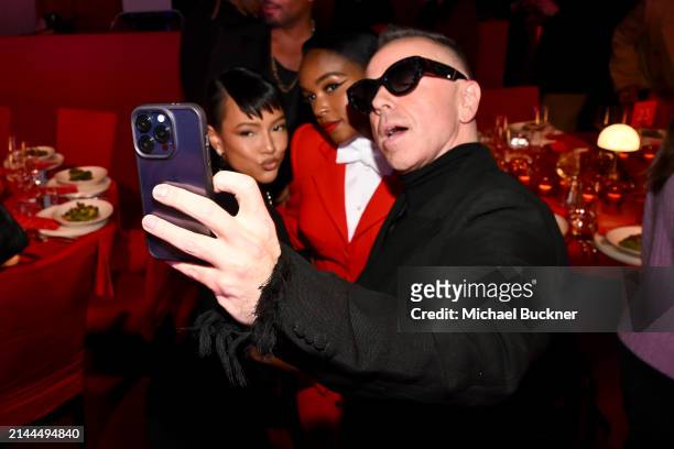 Karrueche Tran, Janelle Monáe and Legendary Damon at the Fashion Trust U.S. 2024 Awards held on April 9, 2024 in Beverly Hills, California.
