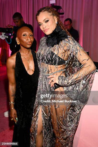 Cynthia Erivo and Andra Day at the Fashion Trust U.S. 2024 Awards held on April 9, 2024 in Beverly Hills, California.