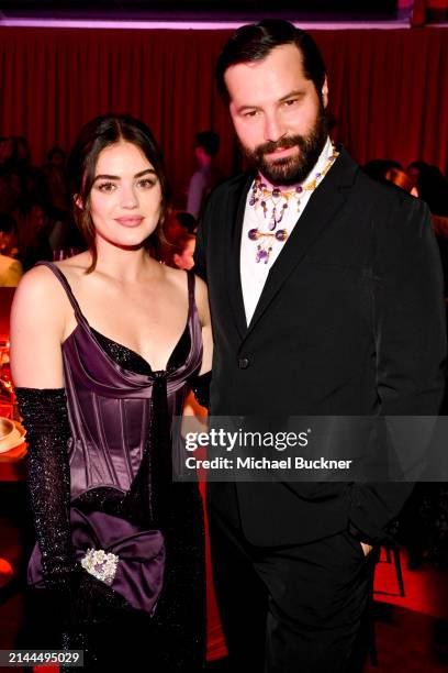 Lucy Hale and Gherardo Felloni at the Fashion Trust U.S. 2024 Awards held on April 9, 2024 in Beverly Hills, California.