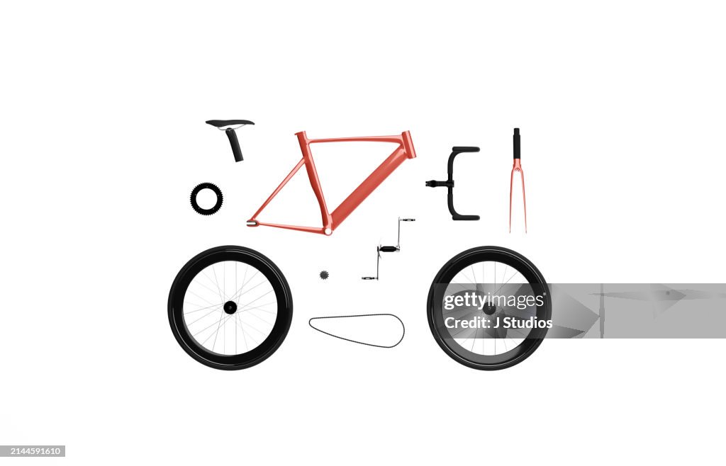 Disassembled Bicycle
