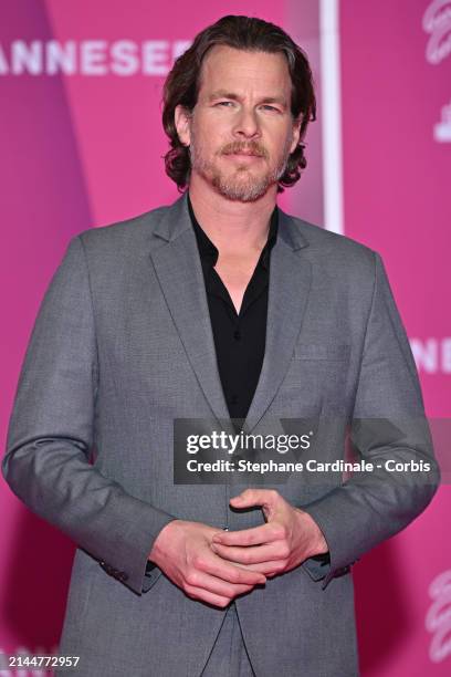 Director Jonathan Nolan attends the pink carpet during the 7th Canneseries International Festival - Day Two on April 06, 2024 in Cannes, France.