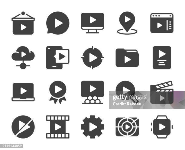 spielen - icons - werbeveranstaltung stock-grafiken, -clipart, -cartoons und -symbole