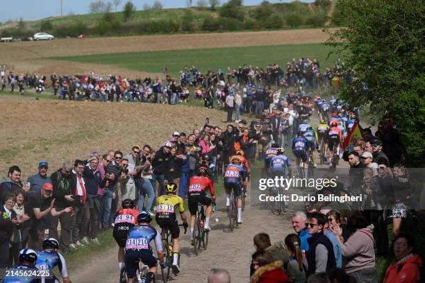 Connor Swift of The United Kingdom and Team INEOS Grenadiers, Julien Vermote of Belgium and Team Visma | Lease a Bike, Jenthe Biermans of Belgium and...