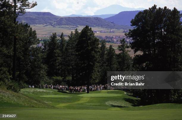 General view of the fairway during the Sprint International on August 21, 1998 at the Castle Pines GC in Castle Pines, Colorado.