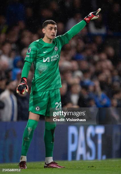 Djordje Petrovic of Chelsea during the Premier League match between Chelsea FC and Manchester United at Stamford Bridge on April 04, 2024 in London,...