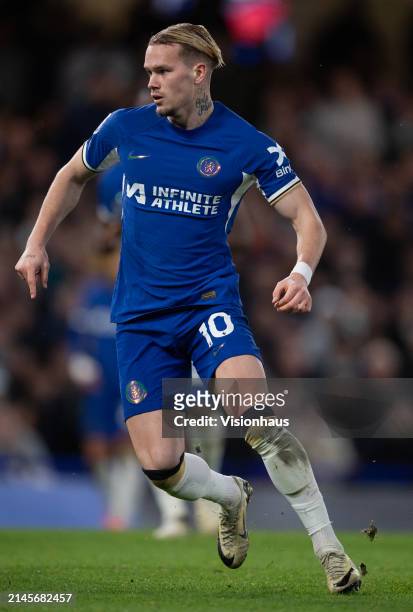 Mykhailo Mudryk of Chelsea during the Premier League match between Chelsea FC and Manchester United at Stamford Bridge on April 04, 2024 in London,...