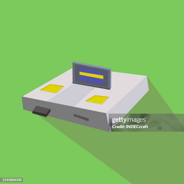 90s icon of video game - window screen stock illustrations