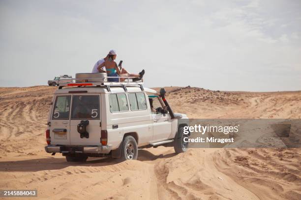jeep safari on desert, 4wd car and offroad - hurghada stock pictures, royalty-free photos & images