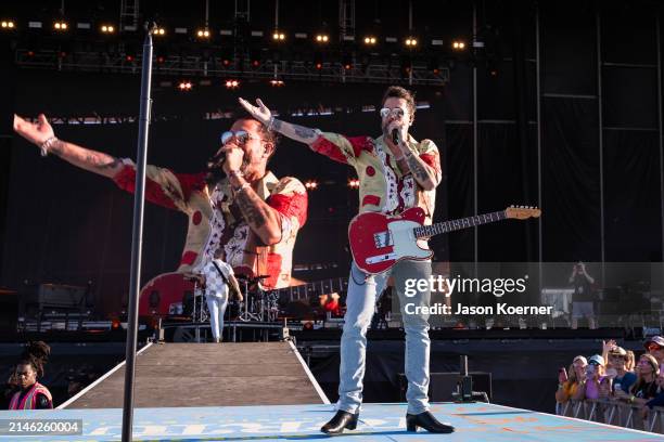 Matthew Ramsey of Old Dominion performs onstage during day two of Tortuga Music Festival at Fort Lauderdale Beach Park on April 6, 2024 in Fort...