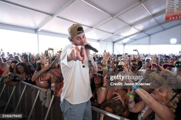 American singer and songwriter Austin Snell performs onstage during day two of Tortuga Music Festival at Fort Lauderdale Beach Park on April 6, 2024...