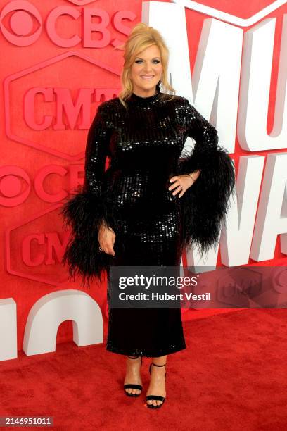 Trisha Yearwood attends the 2024 CMT Music Awards at Moody Center on April 07, 2024 in Austin, Texas.