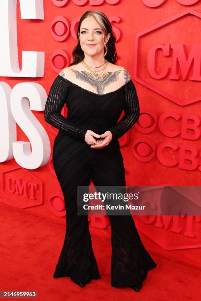Ashley McBryde attends the 2024 CMT Music Awards at Moody Center on April 07, 2024 in Austin, Texas.