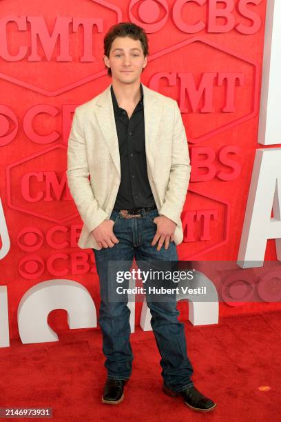Montana Jordan attends the 2024 CMT Music Awards at Moody Center on April 07, 2024 in Austin, Texas.