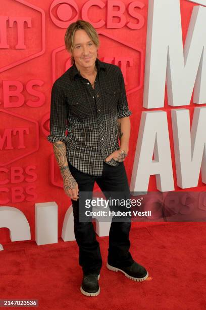 Keith Urban attends the 2024 CMT Music Awards at Moody Center on April 07, 2024 in Austin, Texas.